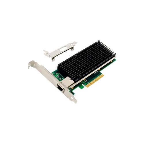 10-Gigabit Netzwerkkarte – 1x RJ45 10Gb/s, PCIe x8, inkl. LP Slotblech