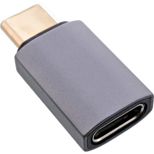 Preview: InLine® USB4 Adapter, USB-C Stecker/Buchse, Aluminium, grau