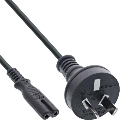 Netzkabel – Australien Netzstecker auf Euro 8 (C7) Stecker, 1,8m