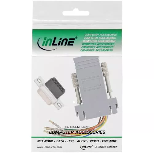 InLine® Adapter 9pol Sub D Buchse an RJ45 Buchse