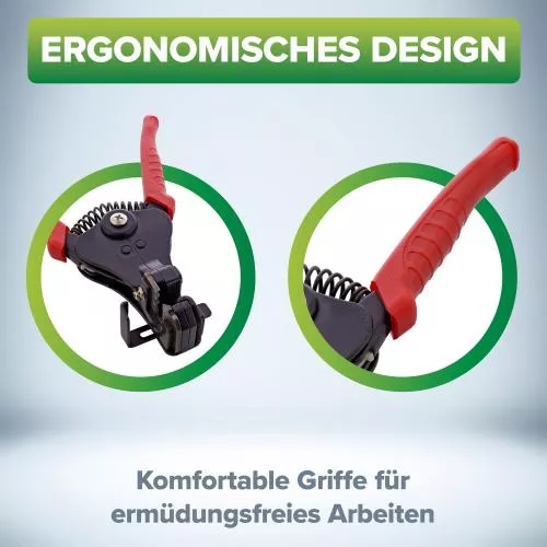 Abisolierzange für Solarkabel – für 2,5 / 4,0 / 6,0 mm² Leitungen