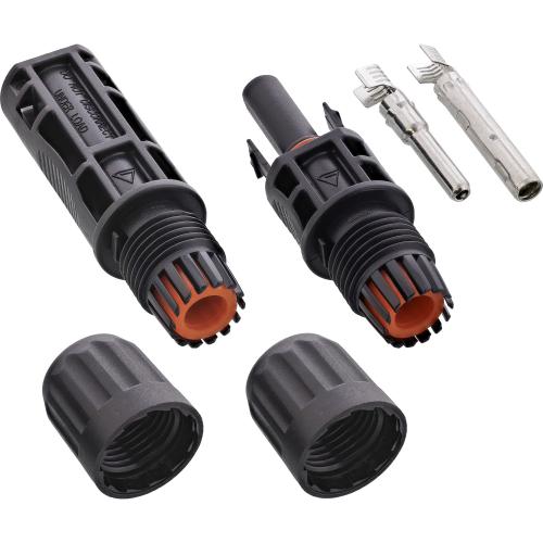 Photovoltaik Steckverbinder Set MC4-kompatibel – Stecker & Buchse für 4–6 mm²