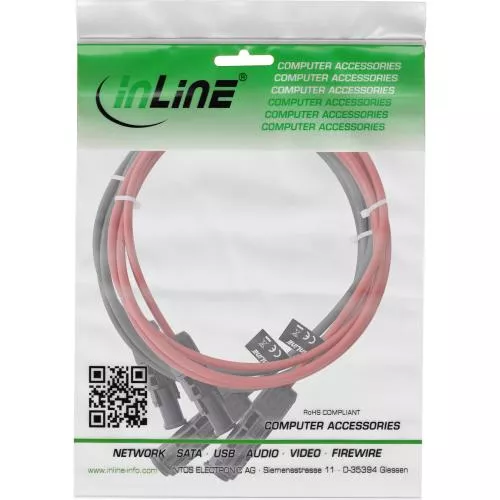 Solarkabel Verlängerung 6 mm² (2×3 m, Schwarz/Rot)