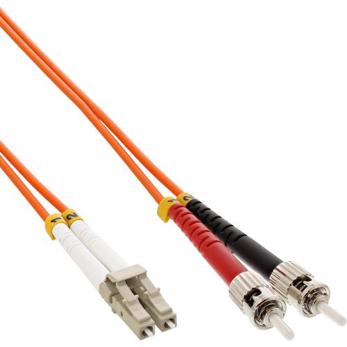 InLine® LWL Duplex Kabel LC/ST 50/125µm