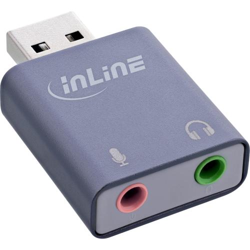 USB-A Audio-Soundadapter – Externe Soundkarte mit Mikrofon & Stereo-Ausgang