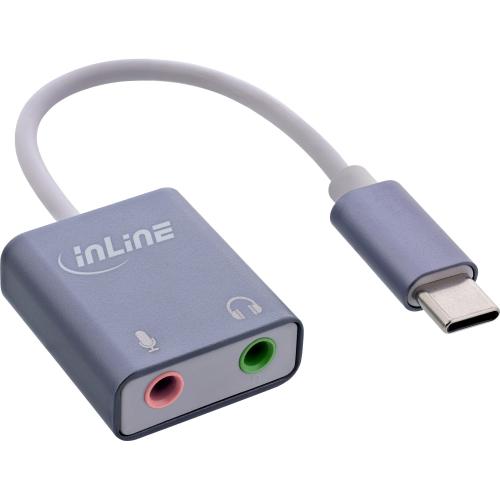 USB-C Audio-Soundadapter – Externe Soundkarte mit Mikrofon & Stereo-Ausgang