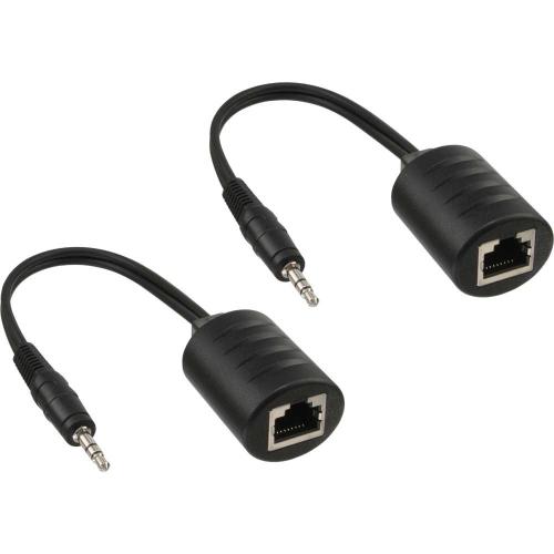 Preview: InLine® Audio über RJ45 passiv 2x Klinke 3,5mm Stecker RJ45 Buchse max. 50m
