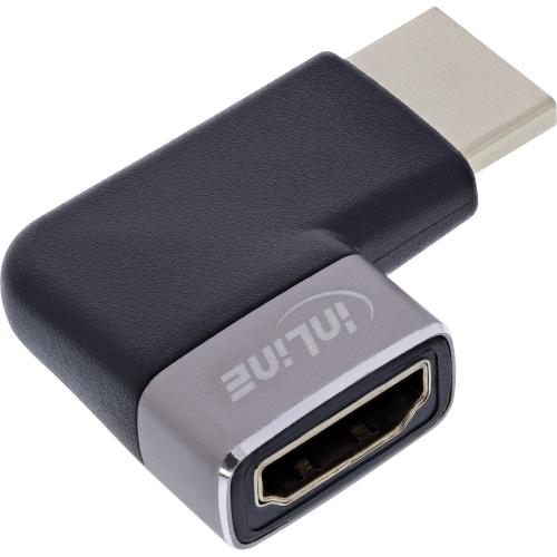 HDMI Adapter – 90° gewinkelt (rechts), HDMI A Stecker auf Buchse, 8K UHD