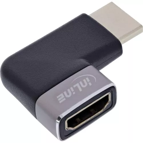HDMI Adapter – 90° gewinkelt (rechts), HDMI A Stecker auf Buchse, 8K UHD