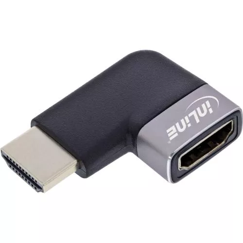 HDMI Adapter – 90° gewinkelt (links), HDMI A Stecker auf Buchse, 8K UHD