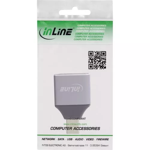 DisplayPort 1.4 Adapter – DP Buchse auf Mini DisplayPort Stecker, 8K UHD