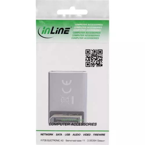 DisplayPort 1.4 Adapter – Stecker auf Buchse, 90° unten, 8K UHD