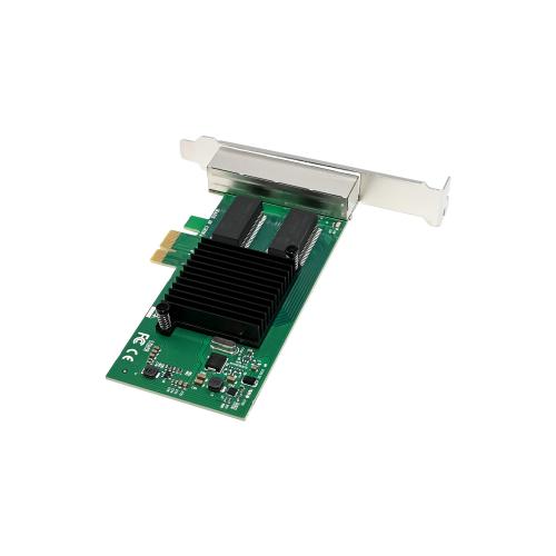 Preview: Quad Gigabit Netzwerkkarte – 4x RJ45, PCIe x1, kompakt & vielseitig