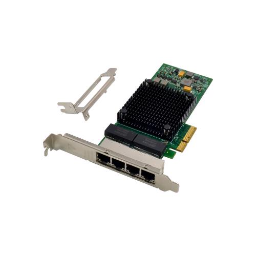Quad Gigabit Netzwerkkarte – 4x RJ45, PCIe x4, für Server & NAS