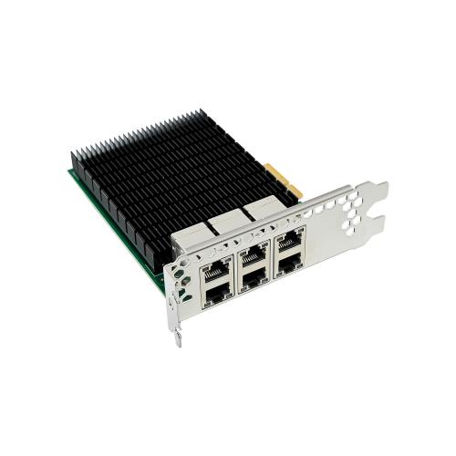 6-Port Gigabit Netzwerkkarte – 6x RJ45, PCIe x4, für Server & Virtualisierung