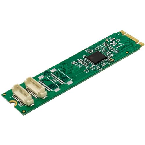 Preview: M.2 auf 2x serielle RS-232 Schnittstellenkarte – DB9, PCIe 2.0, AX99100