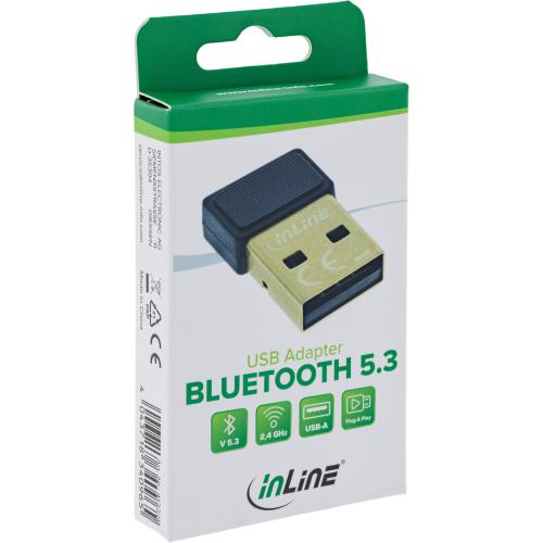 Preview: Bluetooth 5.3 USB Adapter, USB-A, treiberfrei, bis 20 m Reichweite