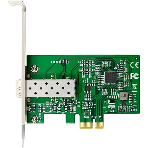 Preview: Gigabit Netzwerkkarte mit 1x SFP Fiber, PCIe x1, inkl. Low-Profile-Blech