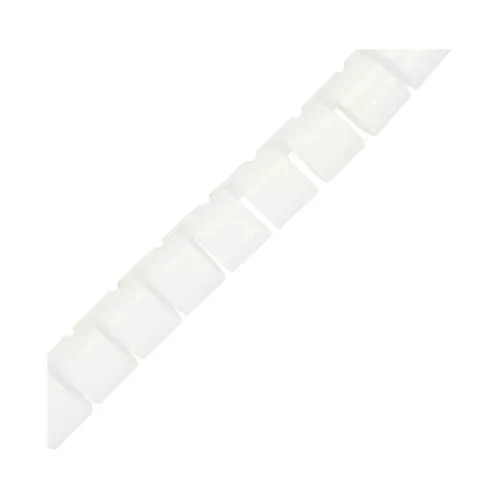 Flexibler Kabelschlauch / Kabelkanal – 10 m – 10 mm – weiß – mit Einzugshilfe