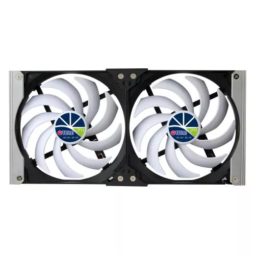 Titan TTC-SC20(B)V2+ Kühlschrank-Doppellüfter 120x25mm IP55, Timer Gleichrichter