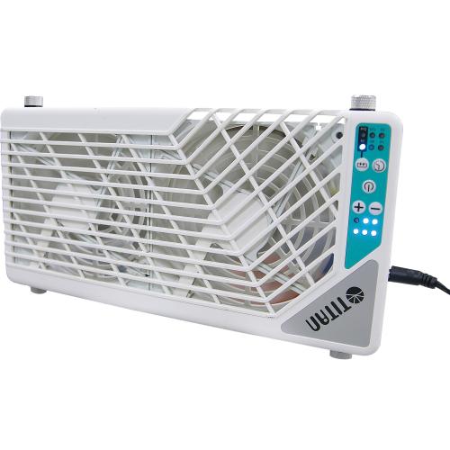 Preview: Titan TTC-SC21/V4+ Fenster-Doppellüfter 2x140mm mit Fernbedienung, für Wohnmobil