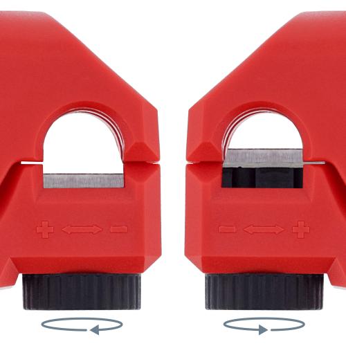 Preview: Entmantel-Hilfe für Patchkabel – einstellbar 4,0–8,5 mm, für Cat.5 bis Cat.8