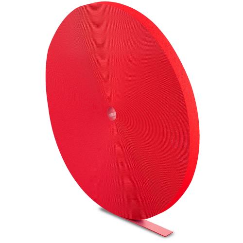 Label-The-Cable LTC PRO Roll Strap, doppelseitige Klettbandrolle, 25m, rot