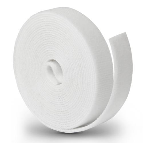 Label-The-Cable LTC Roll Strap, doppelseitige Klettbandrolle, 3m, weiß