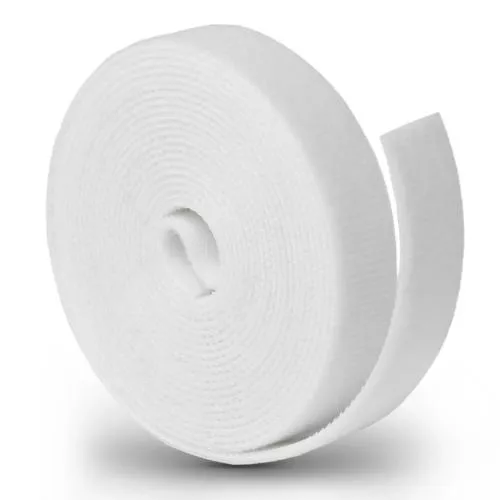 Label-The-Cable LTC Roll Strap, doppelseitige Klettbandrolle, 3m, weiß