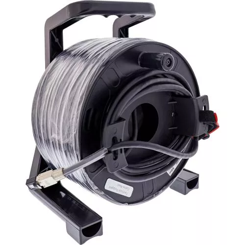 Netzwerk Kabeltrommel Cat.6A Outdoor, 50 m, PUR, IP67 Spule