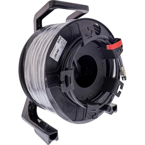 Netzwerk Kabeltrommel Cat.6A Outdoor, 90 m, PUR, IP67 Spule
