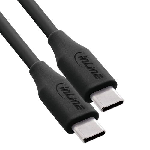 USB-C Schnellladekabel – 100W – Silikon – Black Cookie (schwarz)