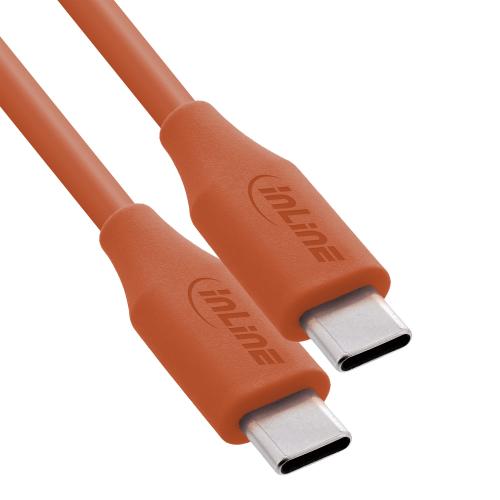 USB-C Schnellladekabel – 100W – Silikon – Papaya (orange)