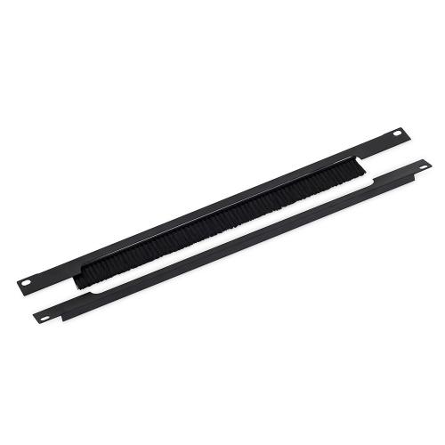Triton RAB-ZP-X03-A3 19" Kabelführungspanel 1HE, geteilt, mit Bürste, schwarz