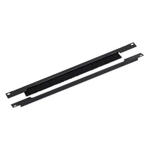 Triton RAB-ZP-X03-A3 19" Kabelführungspanel 1HE, geteilt, mit Bürste, schwarz
