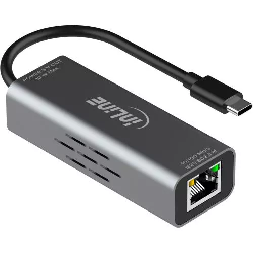 USB-C zu RJ45 PoE-Adapter mit Überspannungsschutz