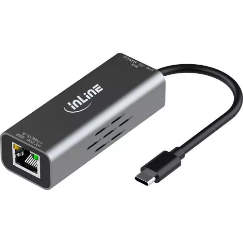 USB-C zu RJ45 PoE-Adapter mit Überspannungsschutz