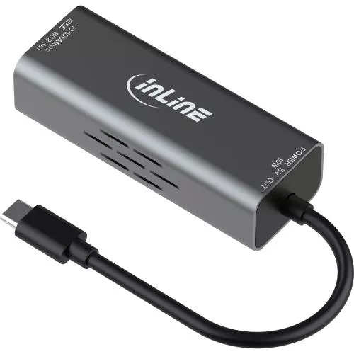 USB-C zu RJ45 PoE-Adapter mit Überspannungsschutz