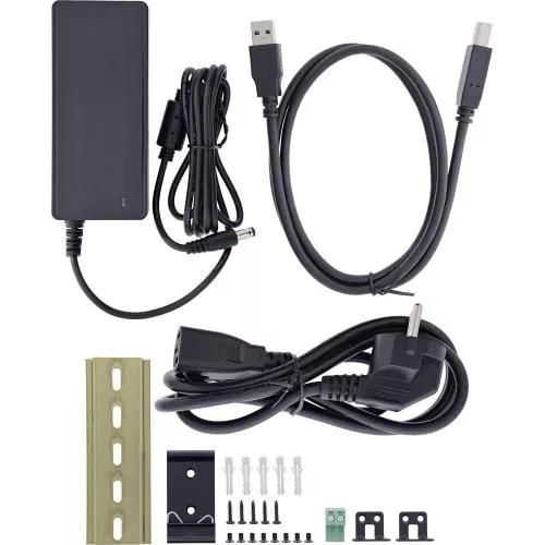 USB 3.2 Gen.1 Industrie-Hub mit 10 Ports, Aluminiumgehäuse und Netzteil