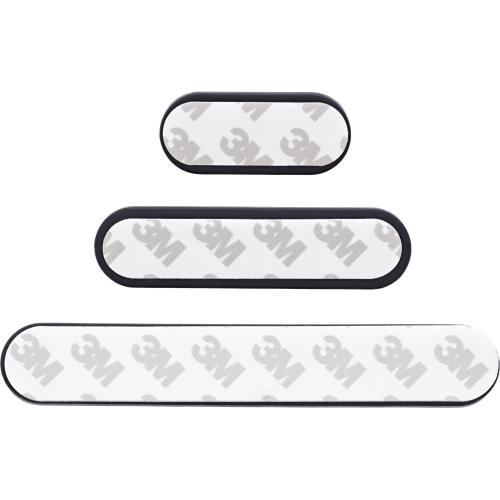 Preview: Kabelmanager-Set, 3-/5-/7-fach, selbstklebend mit 3M®-Pad, Schwarz