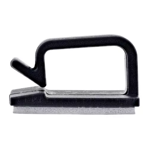 100er Pack Kabelmanager Klebesockel XL, Nylon, mit 3M®-Pad, Schwarz