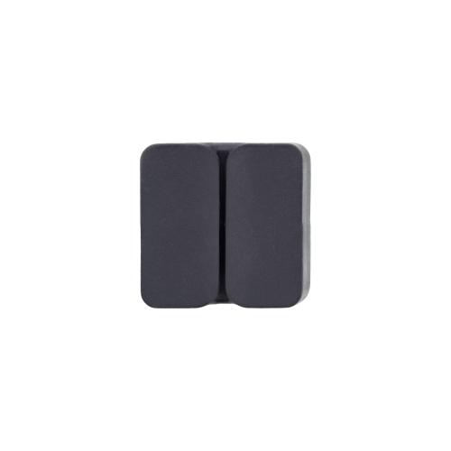 Preview: 10er Pack Kabelclip 1-fach, selbstklebend, mit 3M®-Pad, Schwarz