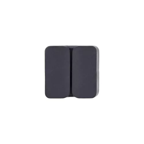 10er Pack Kabelclip 1-fach, selbstklebend, mit 3M®-Pad, Schwarz