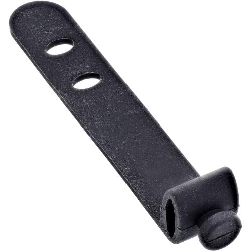 Preview: 10er Pack Silikon-Kabelbinder, flexibel & wiederverwendbar, 65×10 mm, Schwarz