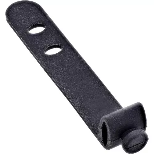 10er Pack Silikon-Kabelbinder, flexibel & wiederverwendbar, 65×10 mm, Schwarz