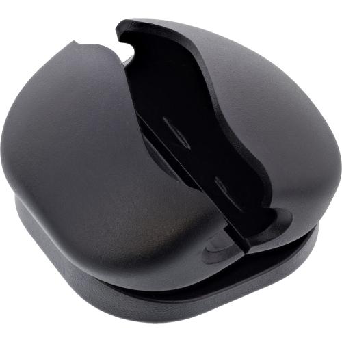 Preview: 10er Pack Click Kabelmanager 1-Line, selbstklebend mit 3M®-Pad, Schwarz