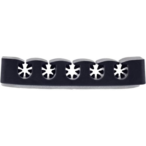 Preview: 5er Pack Kabelclip 5-fach, selbstklebend, mit 3M®-Pad, Schwarz