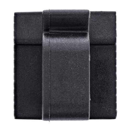 Preview: 100er Pack Kabelmanager Klebesockel M, Nylon, mit 3M®-Pad, Schwarz