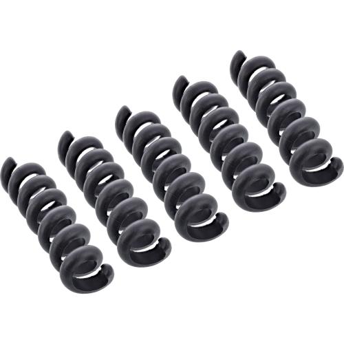 5er Pack Kabelspirale, Kabelmanager 1-fach, 65×30 mm, Schwarz