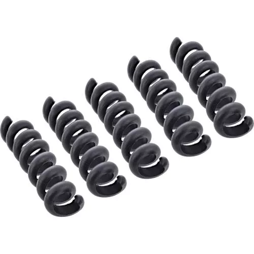 5er Pack Kabelspirale, Kabelmanager 1-fach, 65×30 mm, Schwarz